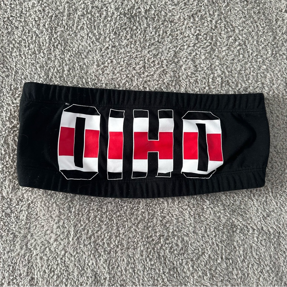 Ohio state bandeau top
